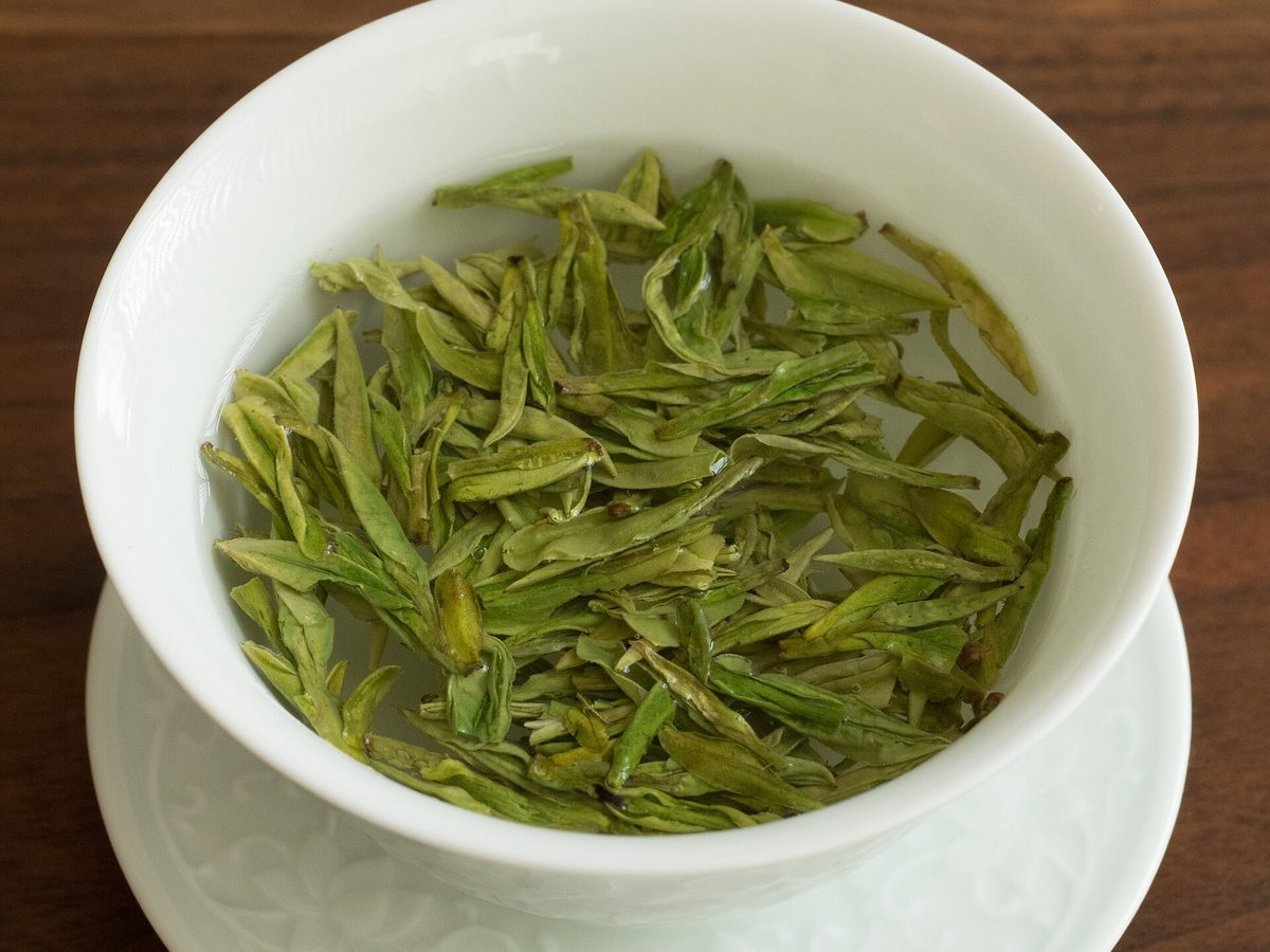 Longjing tea — loose leaves